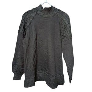 *3 FOR $9* Time and Tru Long Sleeve Cable Knit Mix Media Sweater Knit Tee Top 10